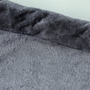 Albero Tiragraffi per Gatti Fino a 7 kg con 2 Casette e Lettino Palo in Sisal e Rivestimento Peluche Grigio Scuro      