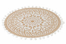 Set 6 Tovagliette Tonda in Juta Ø38 cm Villa d'Este Home Tivoli White