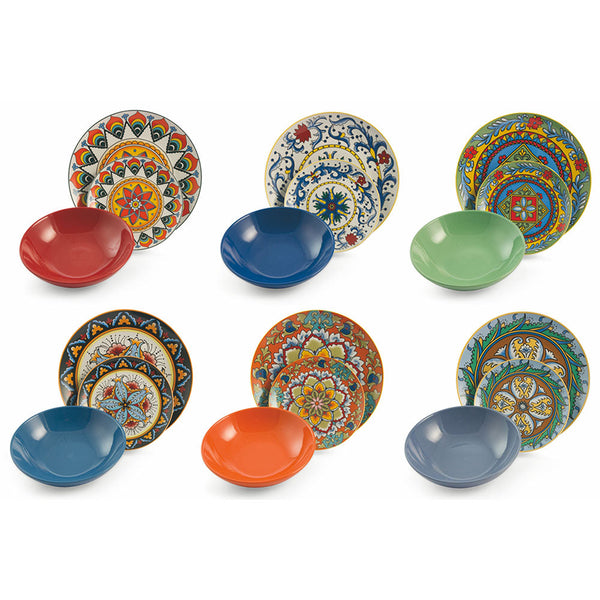 Service de table 18 pièces en porcelaine et grès VdE Tivoli 1996 Renaissance sconto