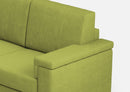 Divano Angolare 6 Posti 286x226x85 cm Marrak in Tessuto Verde