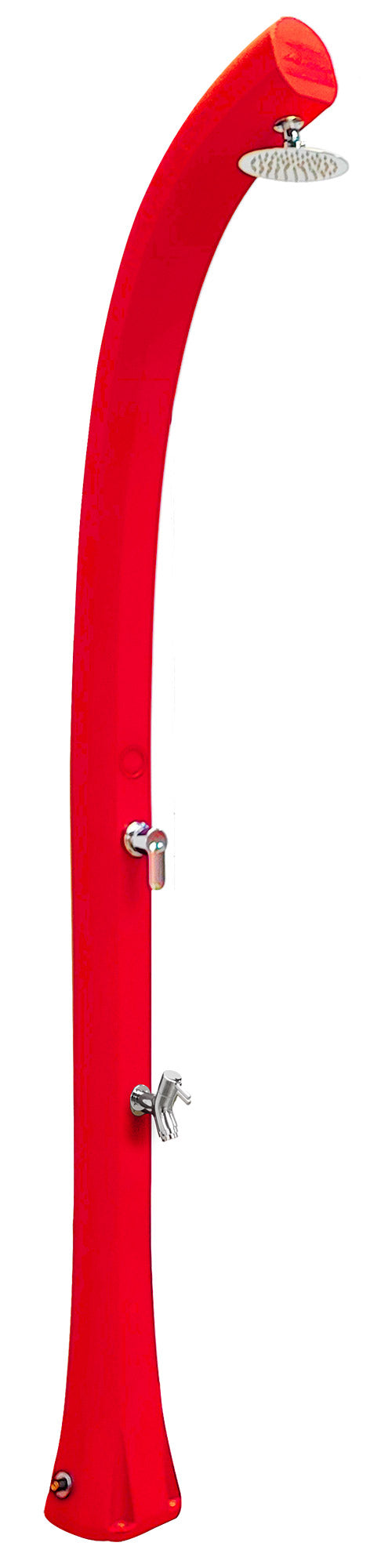 Doccia Solare da Esterno Giardino 26L Miscelatore e Lavapiedi Arkema New Happy Cherry sconto