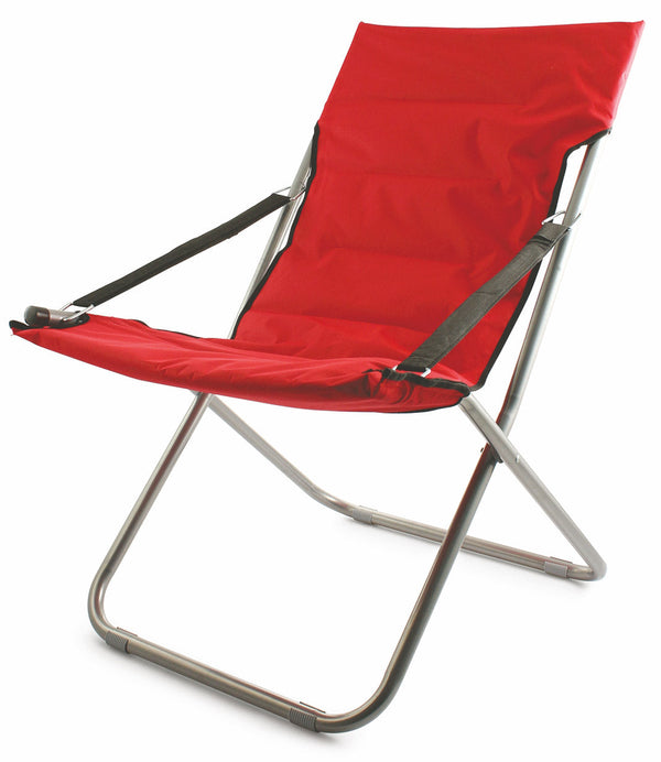 prezzo Transat canapone rembourré en métal rouge Soriani