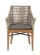 Set 2 Sedie 60x58,5x85h cm con Cuscini Keilani