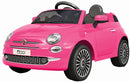 Macchina Elettrica per Bambini 12V con Licenza Fiat 500 Rosa