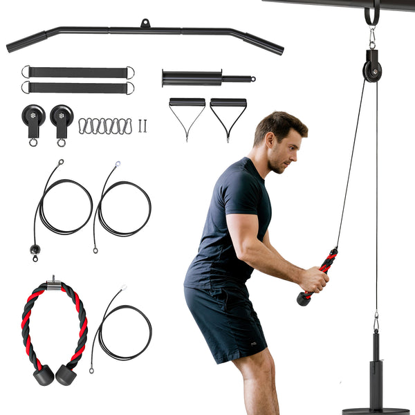 Pulley Machine Home Gym e Puleggia LAT Machine Attacco per Dischi Pesi Universali con Accessori sconto