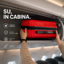 Valigia Trolley Bagaglio a Mano 55x40x20 cm Rigida in ABS con Maniglia Telescopica Rosso      