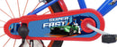 Bicicletta per Bambini 16" Hot Wheels Freni Caliper e Stabilizzatori in Acciaio Hi-Ten Blu e Rosso      