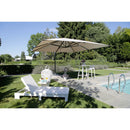 Ombrellone da Giardino Decentrato 3x3m in Alluminio Montana Nero