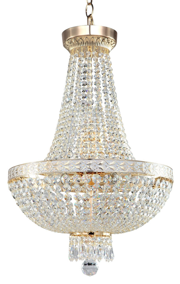 Lustre royal classique en beau métal doré sconto