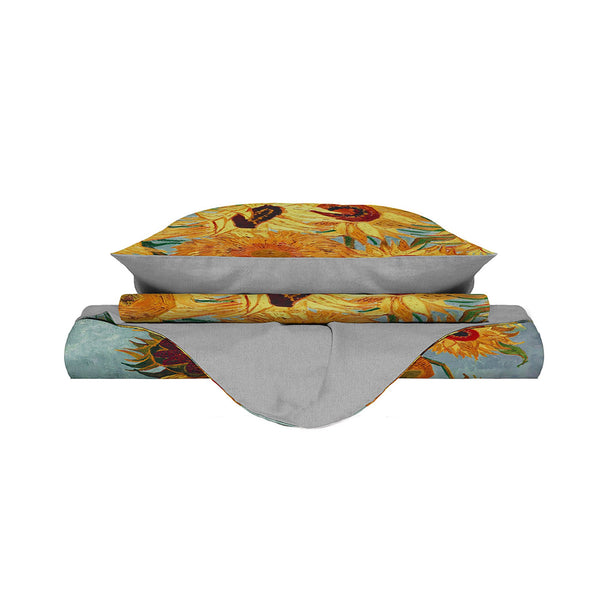 Housse de couette double avec impression sur le sac et les taies d'oreiller acquista