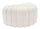 Puff Shell Crème 80x54x42 cm en Bois Éponge et Polyester Crème