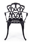 Set 2 Sedie da Giardino 57,5x58x87,5h cm con Braccioli Victoria Antracite