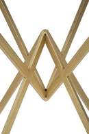 Tavolo da Bar Piramid 60x60x105 cm in Ferro e Vetro