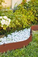 Bordo Flessibile per Aiuole 5m con Picchetti Marrone