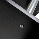Libreria in Legno a Parete Mobili Ufficio Scaffale Nero 80x30x145 cm 