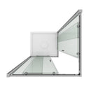 Box Doccia Angolare 2 Ante Scorrevoli in Cristallo Trasparente 6mm H198 Fosterberg Odense Varie Misure