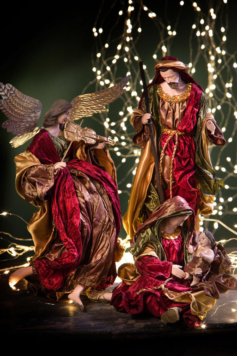 Natività 2 Personaggi H38 cm in Resina