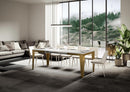 Tavolo Allungabile 180-440x90x77 cm Flame Evolution Bianco Frassino