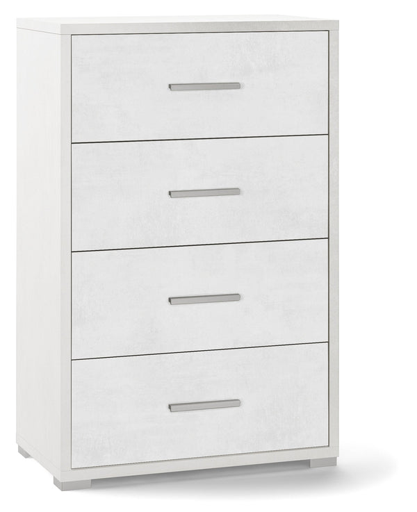 Commode avec 4 tiroirs 71x110x41 cm Blanc Oxyde acquista