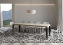  Tavolo Allungabile 160-264x90x77 cm Flame Premium Tortora Telaio Antracite