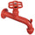 Robinet coloré pour fontaine de jardin en laiton Belfer RUB/022 Rouge