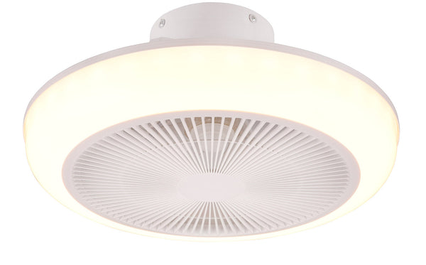 Plafoniera con Ventilatore da Interno a LED Ø46 cm Plastica Bianca online