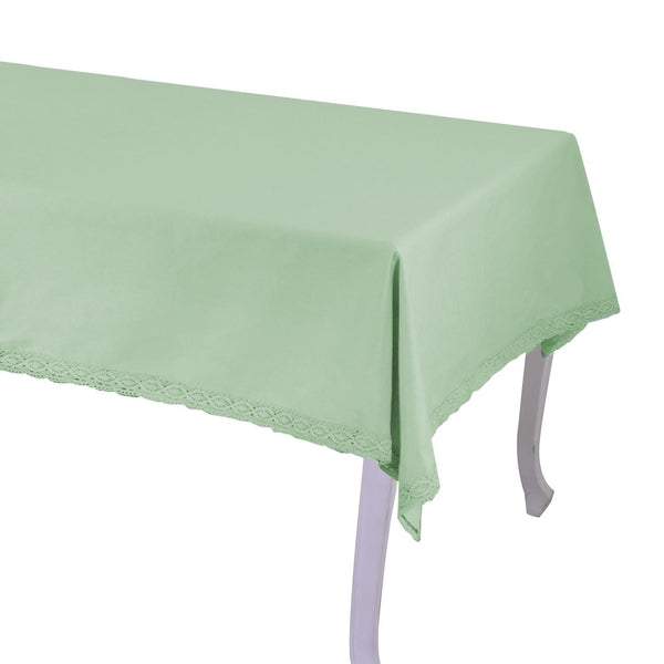 Nappe rectangulaire 140x240 cm en coton 180 g/m² Amélie Vert d'eau prezzo