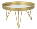 Svuota Tasche Glam Oro/Mirror Ø31x18 cm in Ferro e Specchio Oro