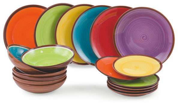 Service de table 18 pièces en Hard Dolomite VdE Tivoli 1996 Mexique sconto