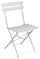 Chaise de Jardin Pliante 42x48x81 cm en Fer Bistrò Ivoire
