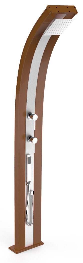 prezzo Doccia da Esterno Giardino Miscelatore e Doccetta Mobile Arkema Dada Fascia Inox Oro Van Gogh