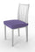 Lot de 2 housses de chaise extensibles en polyester lilas