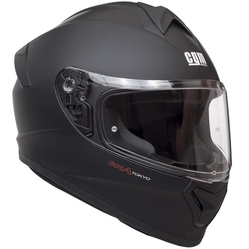 Casco Integrale per Scooter Visiera Lunga CGM Tokyo 301A Nero Opaco XS - (53-54 cm)