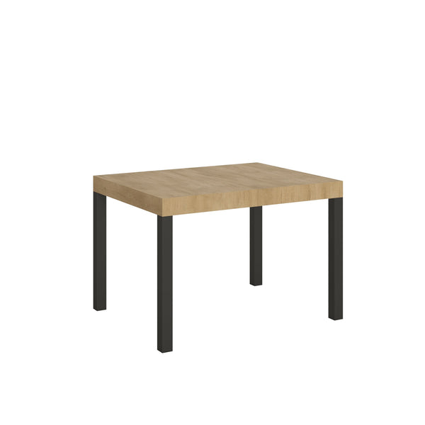 sconto Table extensible 110-194x70x77 cm Everyday Nature Chêne et Anthracite