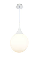 Lampada pendente Pendant in Metallo Dewdrop Bianco