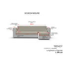 Copridivano Trapuntato con Penisola Destra Seduta in Microfibra Bordeaux Varie Misure