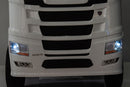 Camion Elettrico per Bambini 126x68x102 cm 24V Scania Bianco