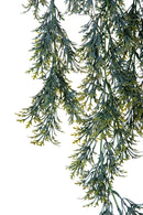 Set 4 Piante Artificiali di Senecio Pendente Altezza 78 cm Grigio