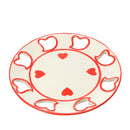 Set 2 Piatti con Cuori H 26 cm