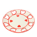 Set 2 Piatti con Cuori H 26 cm