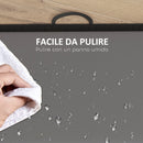 Tappetino da Ginnastica Pieghevole Materassino Fitness Antiscivolo 180x80x5H cm in Schiuma EPE Grigio      