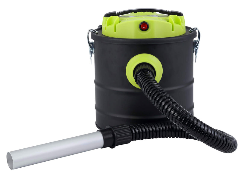 Bidone Aspiracenere Aspirapolvere 600W Qlima ASZ1010 Nero e Verde