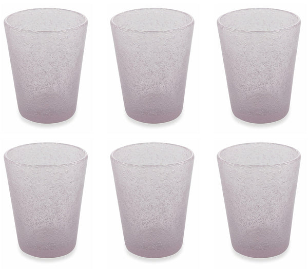 sconto Set de 6 verres Ø8x10 cm en verre VdE Tivoli 1996 Cancun Rose