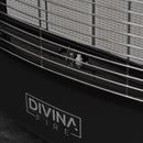 Stufa a Gas Gpl Ventilata da Interno con Ifrarossi e Alogena 4,2 kW Nera