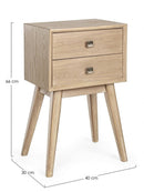 Cassettiera 2 Cassetti Alannis in Legno