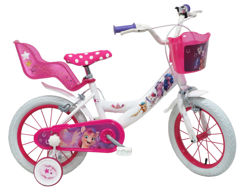 Bicicletta per Bambina 14" 2 Freni  My Little Pony Bianca