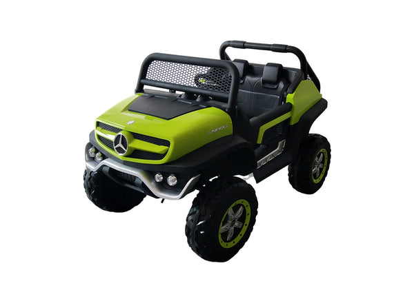 acquista Macchina Elettrica per Bambini 12V con Licenza Mercedes Unimog Verde