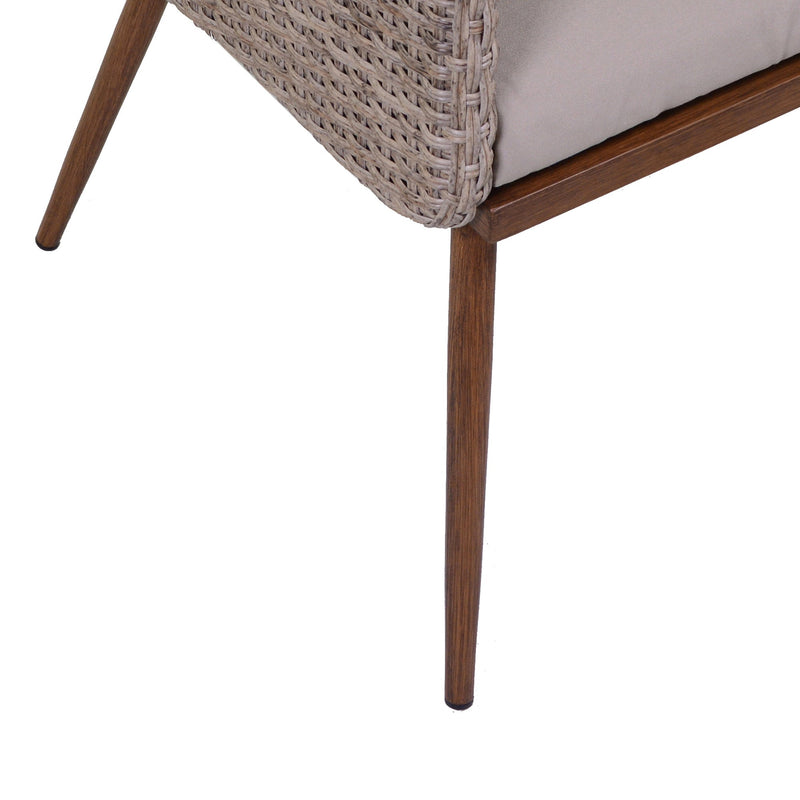 Poltrona da Giardino in Polyrattan Naturale Tirreno