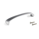 Maniglia per Mobile Kyoto Interasse 128 Nichel Satinato Zama Emuca