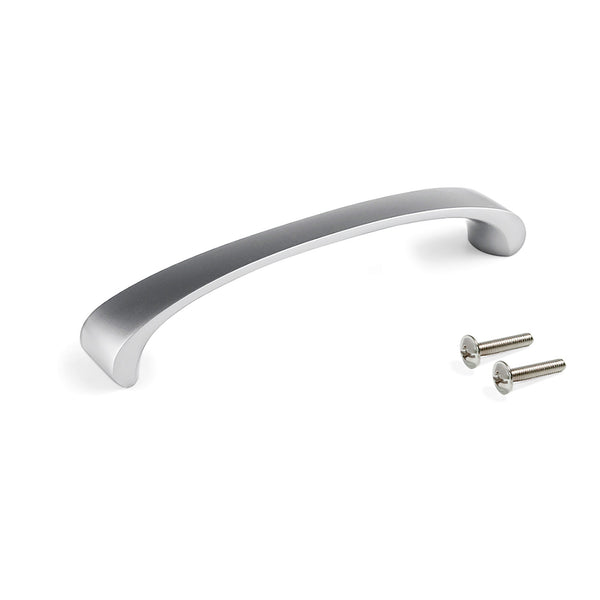 Poignée Emuca pour meuble Kyoto Entraxe 128 Nickel satiné Zamak online